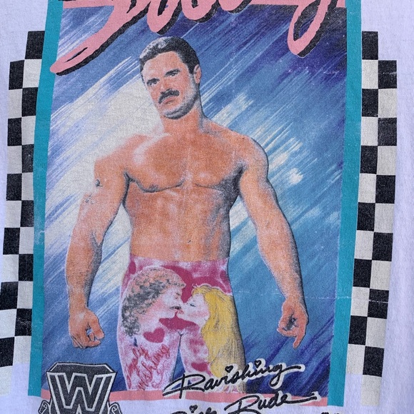 Ravishing Rick Rude Swag WWE men's T-shirt size Small. - Picture 2 of 5
